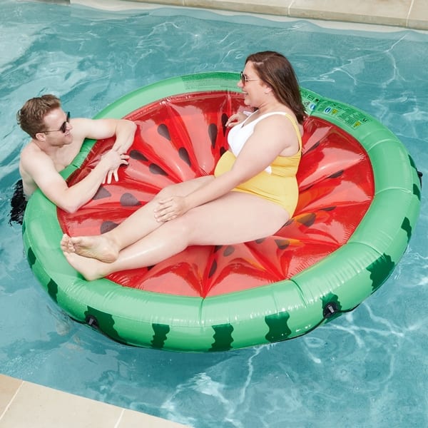 overspringen Email schrijven spiritueel Intex Giant Inflatable 72 Inch Watermelon Island Summer Swimming Pool Float  Raft - 7.7 - On Sale - Overstock - 35447524