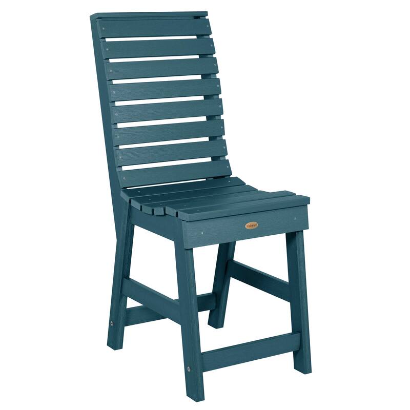 HIGHWOOD Weatherly Outdoor Counter Height Dining Side Chair - Nantucket Blue