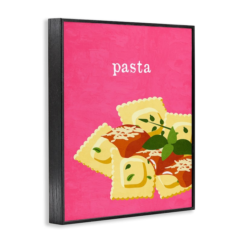 Stupell Ravioli Pasta Dish Framed Giclee Art Design By Kim Allen