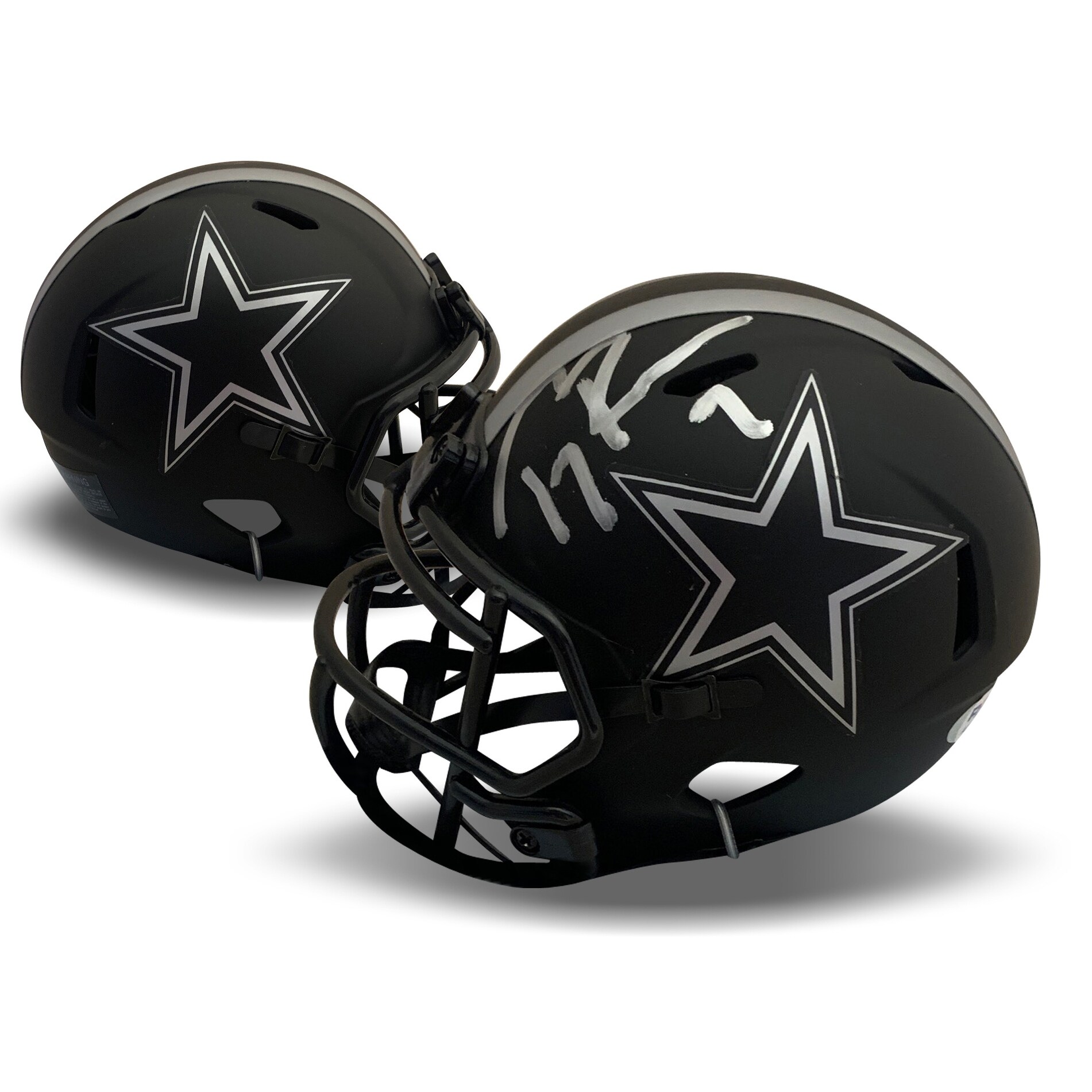 tony romo autographed helmet