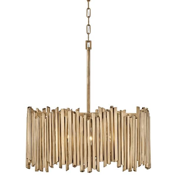slide 2 of 6, Hinkley Lighting 30025 Roca 5 Light 24" Wide Lisa McDennon Pendant Burnished Gold