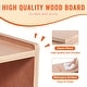 preview thumbnail 7 of 9, Natural Wooden 5-Compartment Cubby Storage Shelf Cabinet Perfect for Kids Room - 48” × 13” × 24”