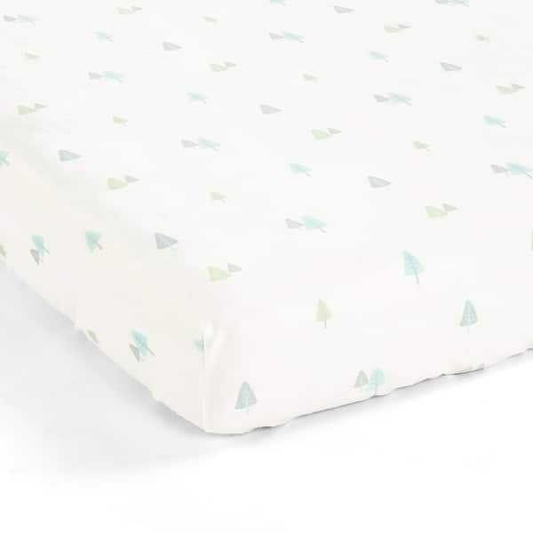 slide 2 of 2, Lush Decor Hygge Sloth Trees Soft & Plush Fitted Crib Sheet - 52"x 28" x 9"