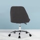 preview thumbnail 13 of 33, Home Office Chair Twill Fabric Ergonomic Desk Chair Computer Task Chair Vanity Chair