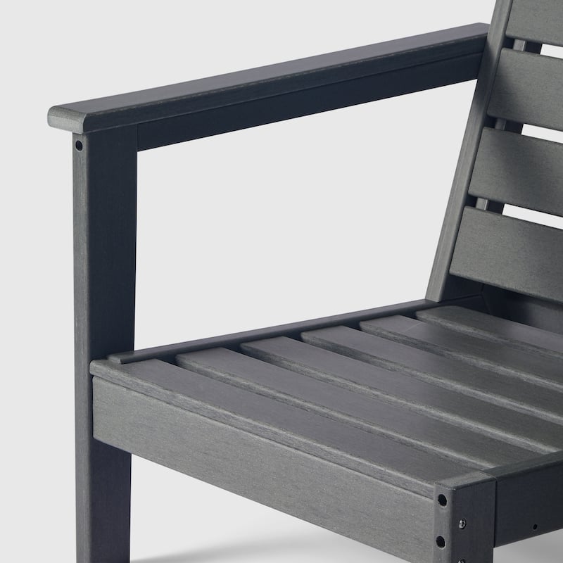 Polytrends Birchwood All Weather HDPE Outdoor Patio Deep Seating Left Arm Facing Chair