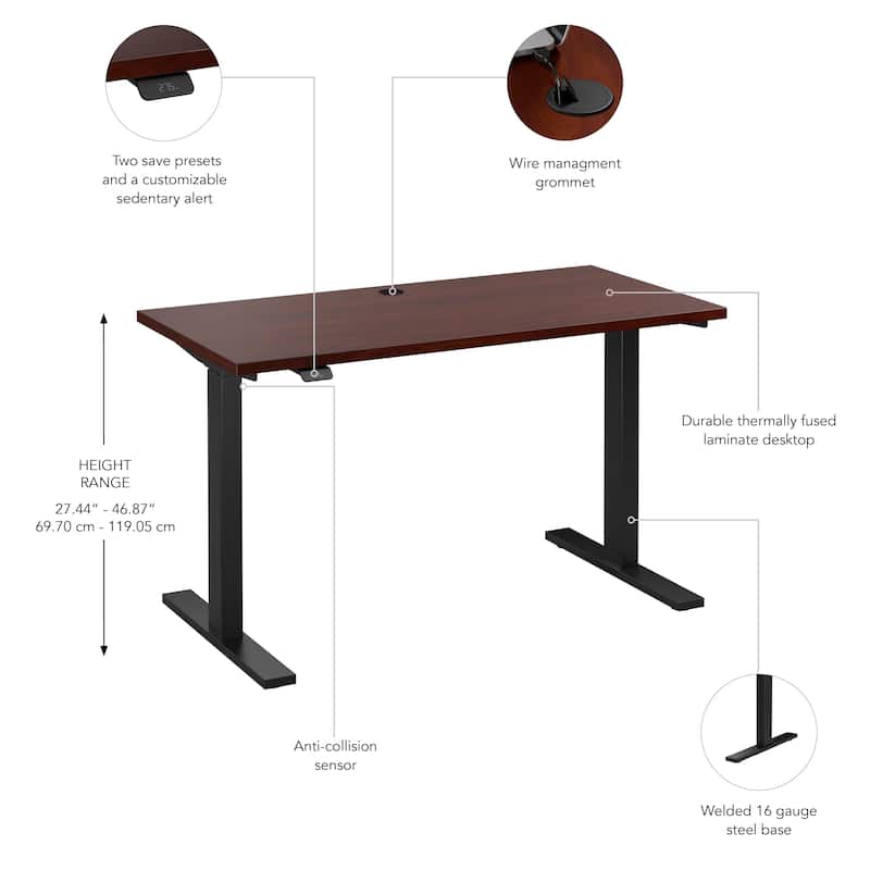 Bush Business Furniture Move 60 Series 48x24 Adjustable Standing Desk