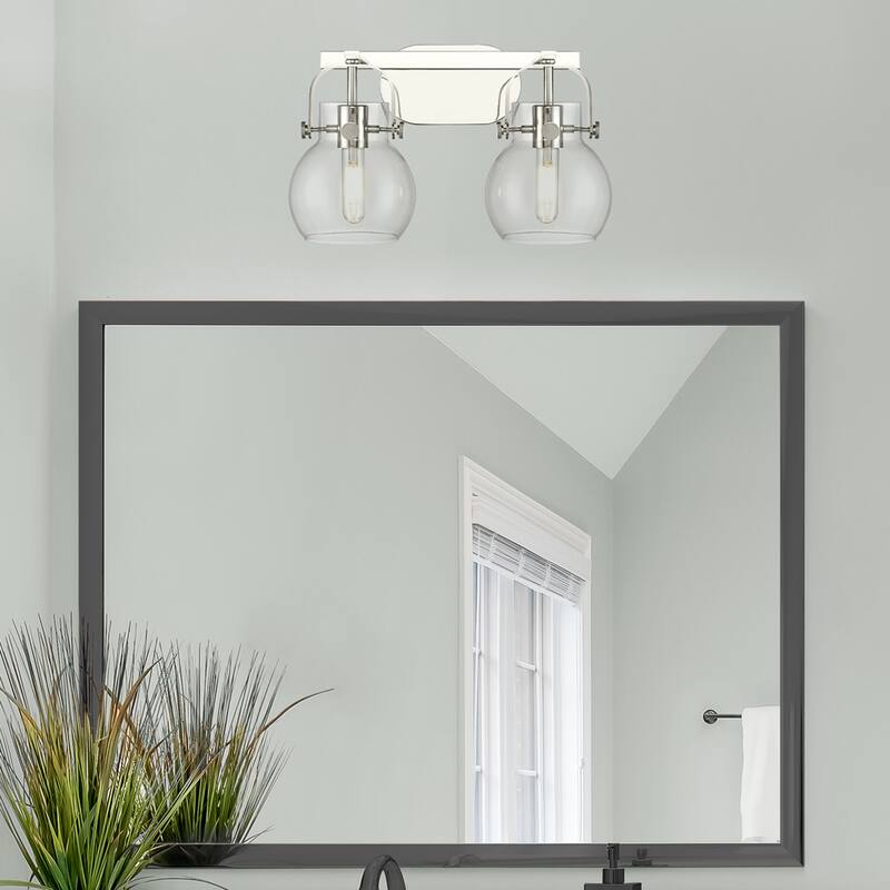Innovations Lighting 423-2W-10-17 Pilaster II Sphere Vanity Pilaster