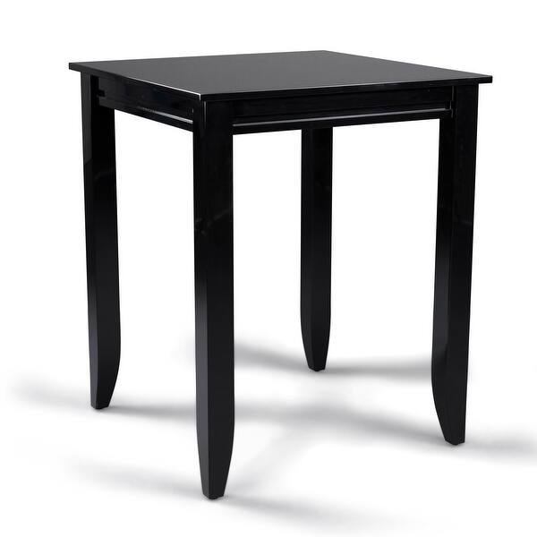 Linear Black Wood High Dining Table - 30