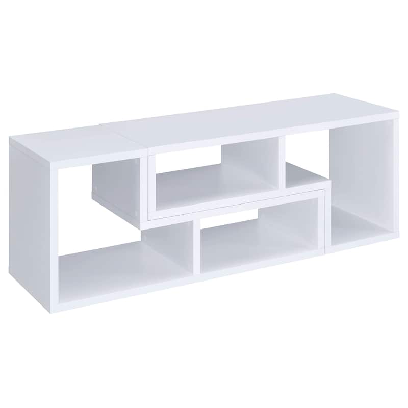 Velma Multipurpose TV Stand and Bookshelf Cappuccino - 47.25" x 15.25" x 22.00"