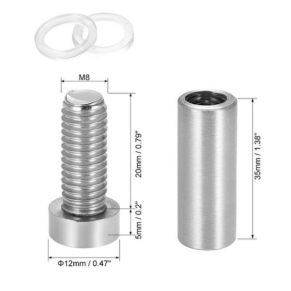 Glass Standoff Mount Solid Stainless Steel Wall Standoff Holder