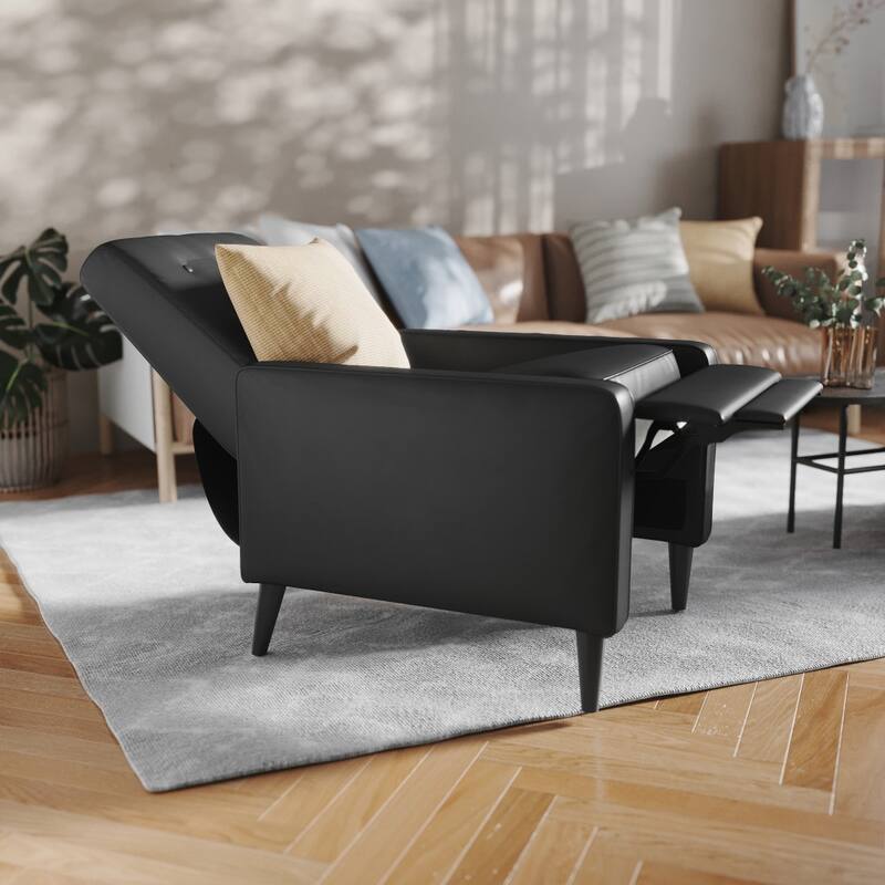 Pushback Recliner with Button Tufted Back