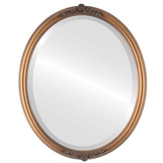 Contessa Framed Oval Mirror in Sunset Gold