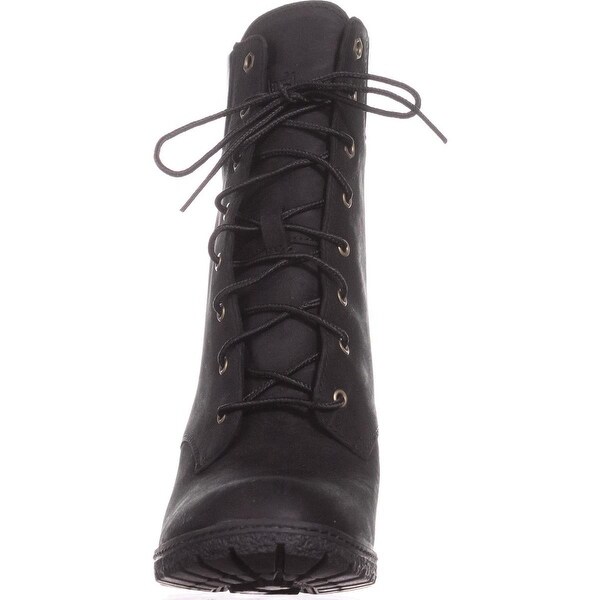 timberland heel boots black