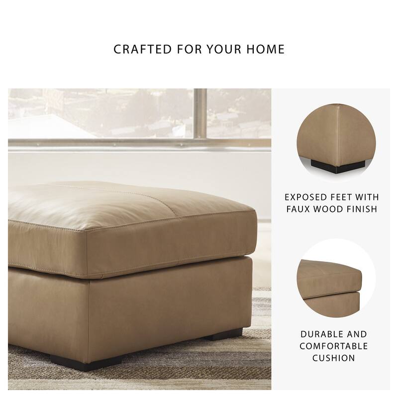Signature Design by Ashley Bandon Brown Oversized Accent Ottoman