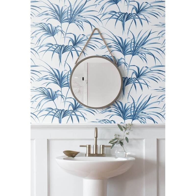 NextWall Tropical Palm Leaf Peel and Stick Removable Wallpaper