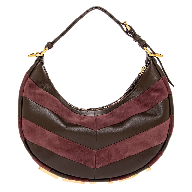 Fendigraphy Small Bag in Leather and Suede