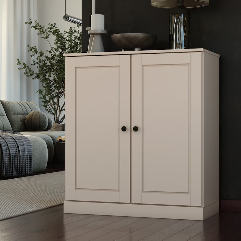 Palace Imports 100% Solid Wood 3-Shelf Bookcase, Adjustable Shelves, 32" Wide, 35.75" Tall