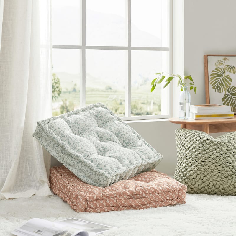 Peri Home Block Floral Floor Cushion Pillow