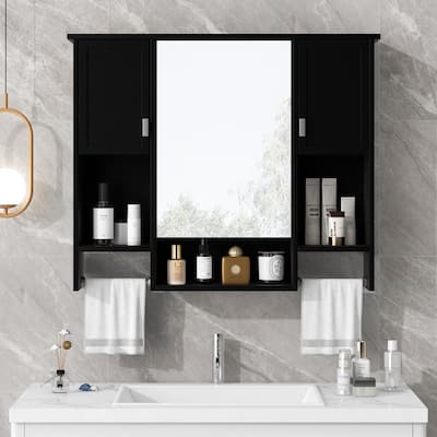 35'' X 28'' Modern Wall Mounted Bathroom Storage Cabinet