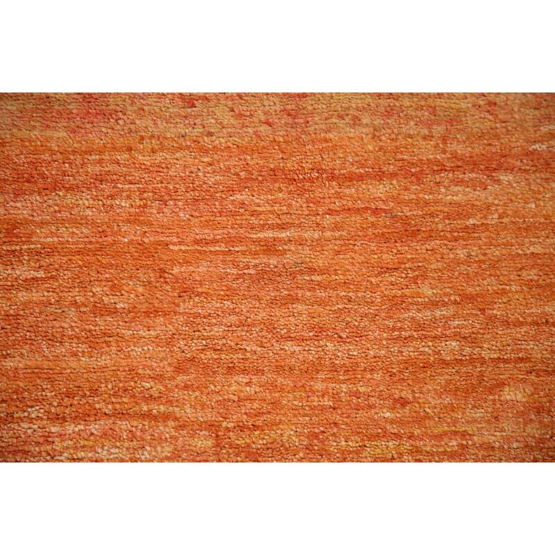 Striped Gabbeh Kashkoli Area Rug Hand-knotted Wool Carpet - 4'6" x 6'2"