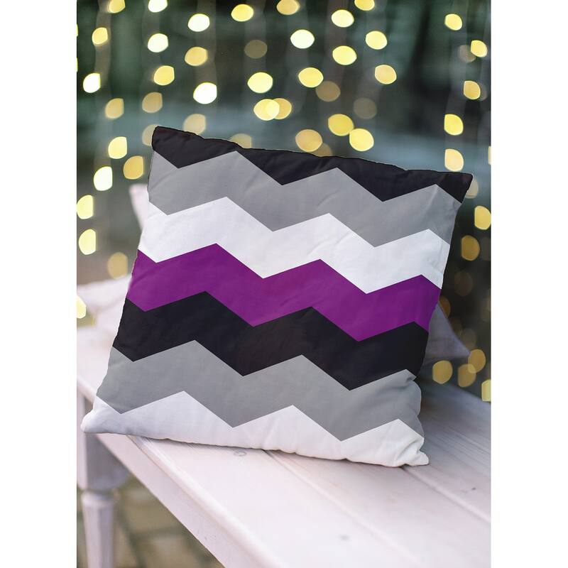 Pride Chevron Outdoor Throw Pillow