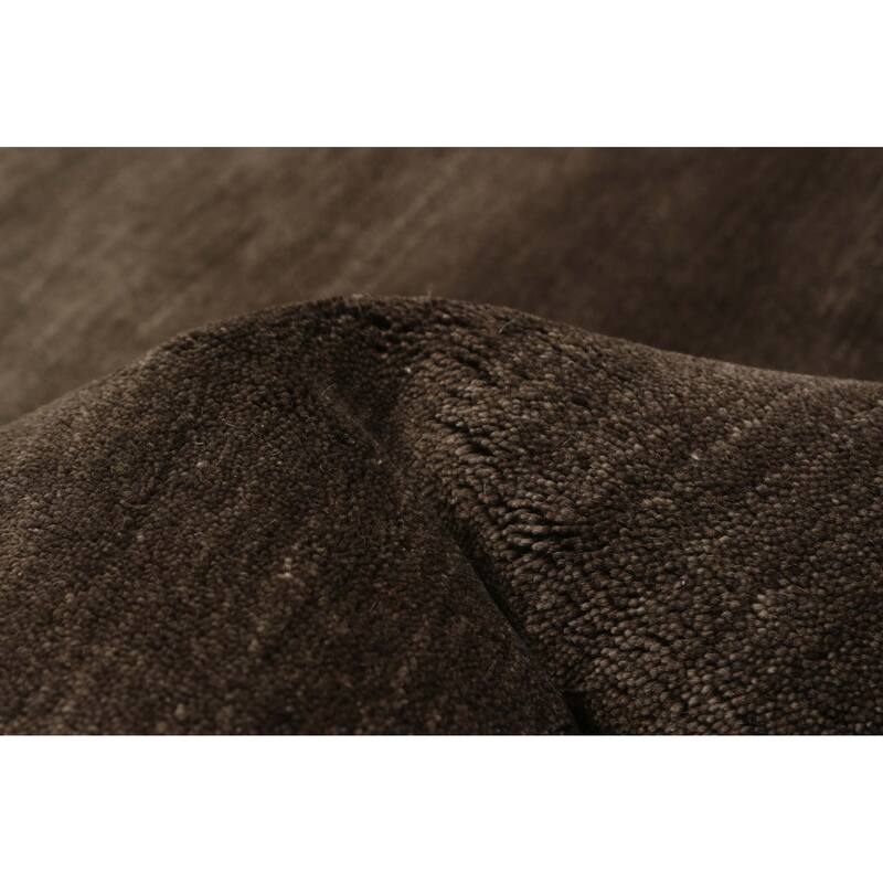 ECARPETGALLERY Hand Loomed Kashkuli Gabbeh Grey Wool Rug - 5'0 x 7'11