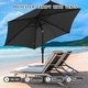 preview thumbnail 58 of 101, Autlaycil 7.5FT Solar Patio Umbrella with Base and Tilt,Crank