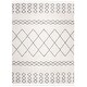 preview thumbnail 2 of 4, SAFAVIEH Moroccan Fringe Shag Lucyna 2-inch Thick Rug - Ivory/Grey - 8' x 10'
