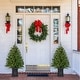 preview thumbnail 1 of 8, Fraser Hill Farm 4-Ft. Boxwood Porch Tree in Black Pot with Warm White Lights, Set of 2