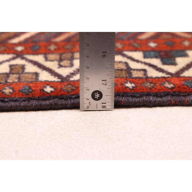 ECARPETGALLERY Hand-knotted Melis Vintage Cream Wool Rug - 4'2 x 5'6