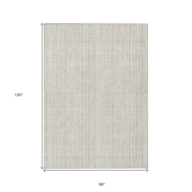 HomeRoots Striped Transitional Rectangle Outdoor Rug