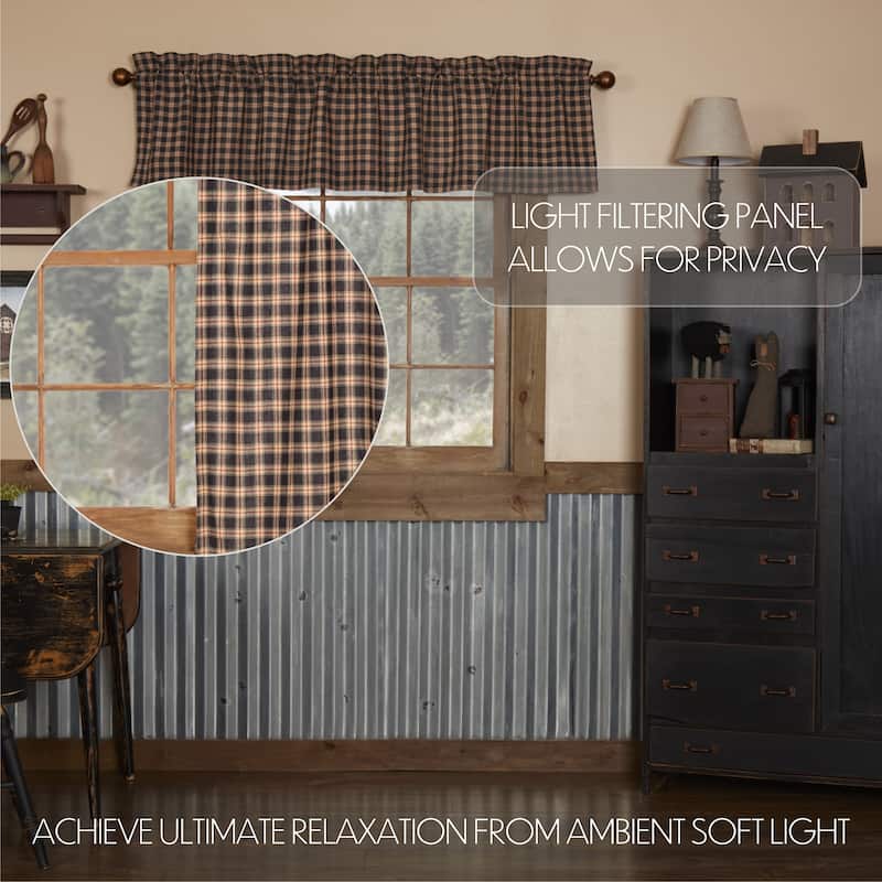 Bingham Star Valance Plaid 16x72 - Valance 16x72