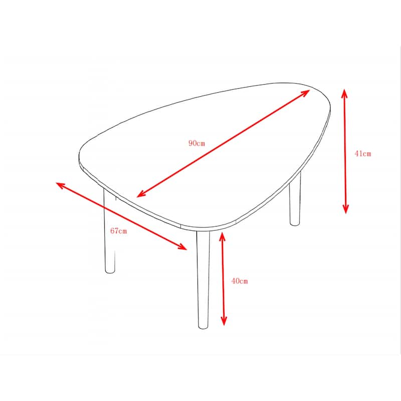 Egg Shape Coffee Table