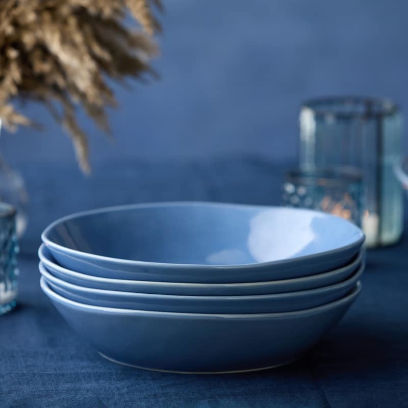 Certified International Cloudy Sky 9.5" Soup/Cereal Bowls,Set of 4 - 9.5'' W x 9.5'' D x 2'' H