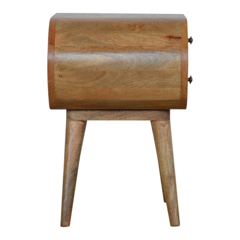 Artisan Furniture Solid Wood Circular Nightstand