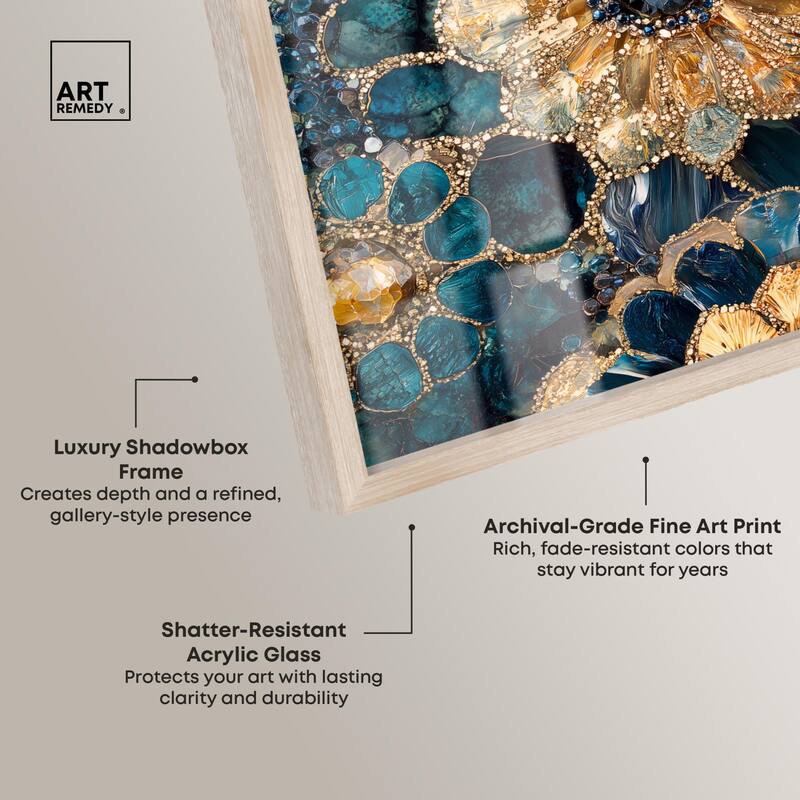 Opulent Geode IV Shadowbox by Art Remedy