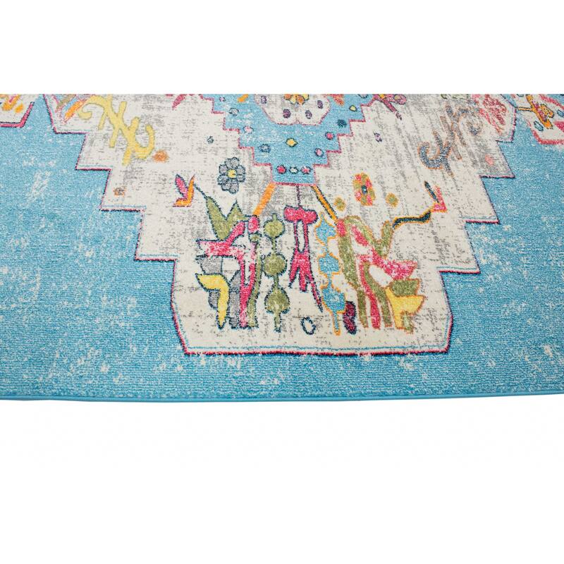 Noori Rug Sapphire Distressed Delma Multicolor Area Rug