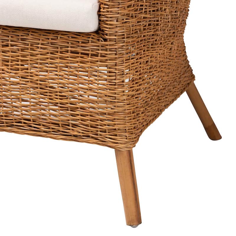 Terra Bohemian Light Honey Rattan Arm Chair