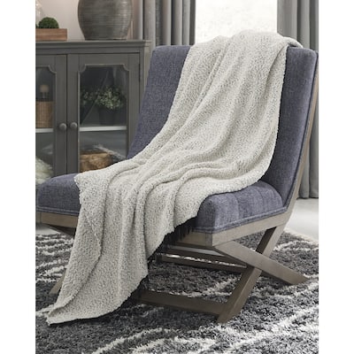 Leonita Black/White Throw