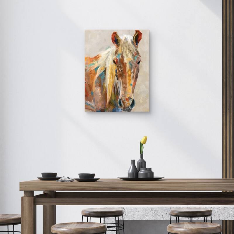 Equine Portrait by Studio Arts Canvas Art Print