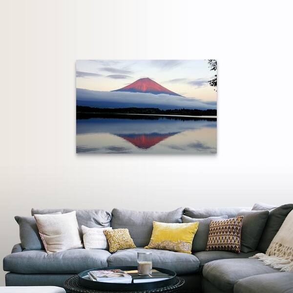 Shop Mount Fuji At Sunset Japan Canvas Wall Art Overstock 16446386