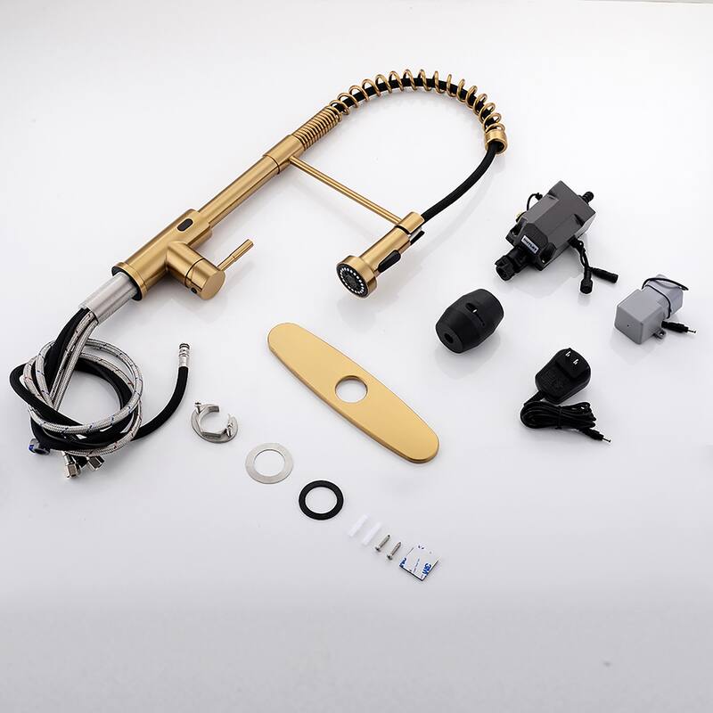 Touchless Stainless Steel 2-Function Pull-out Kitchen Sink Faucet