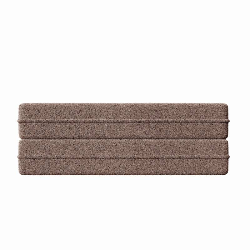 Modern Convertible Floor Sofa Bed - Full Size Foldable Sleeper with Memory Foam, 2 Pillows & No Assembly Needed