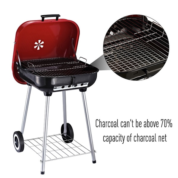portable charcoal barbecue grill