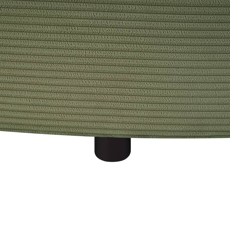 102.3" Oversized Double Chaise Lounge Sofa, Corduroy Upholstered Sleeper Sofa Bed 2 Seat Sofa Loveseat with USB Ports