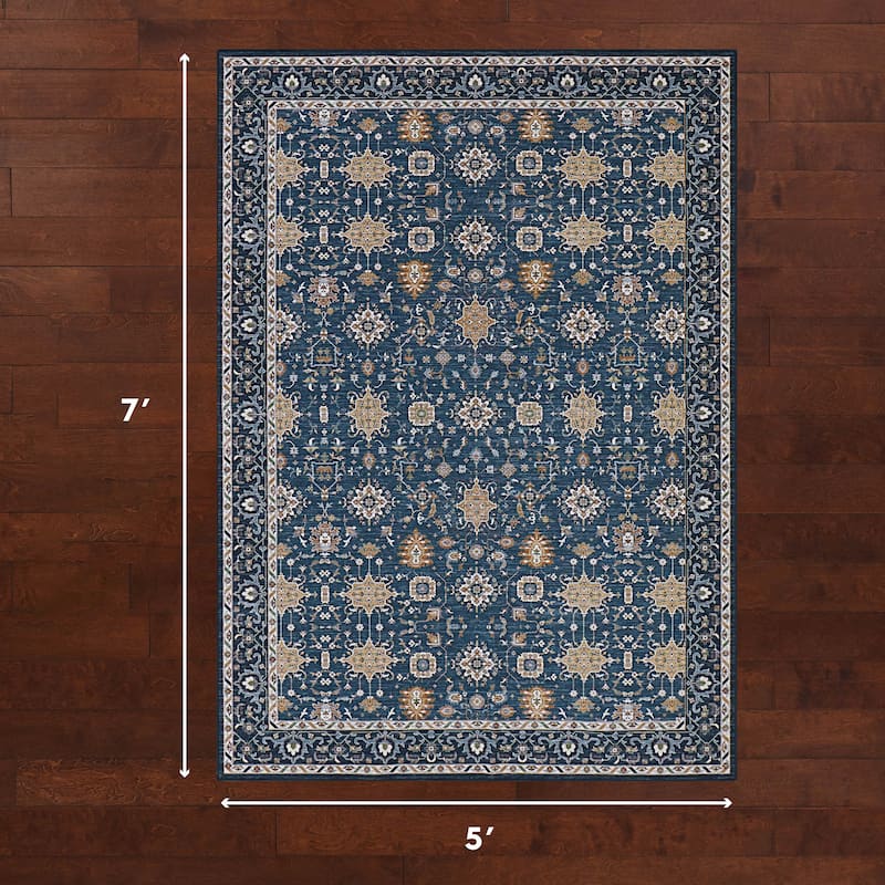 Laura Ashley Imagine Printed Chenille Washable Non-Slip Rugs