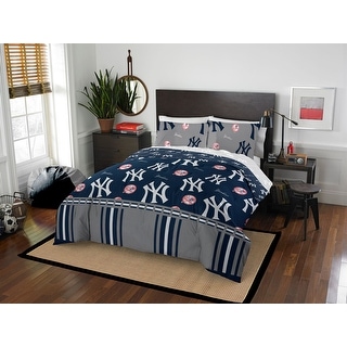 MLB New York Yankees Rotary 5-piece Queen Bed in a Bag Set
