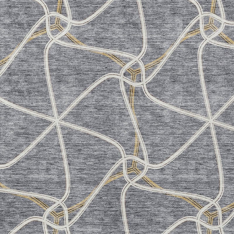 HomeRoots Geometric Contemporary Rectangle Outdoor Rug