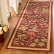 preview thumbnail 94 of 104, SAFAVIEH Handmade Chelsea Jalisa French Country Floral Wool Rug 2'6" x 6' Runner - Burgundy - Runner