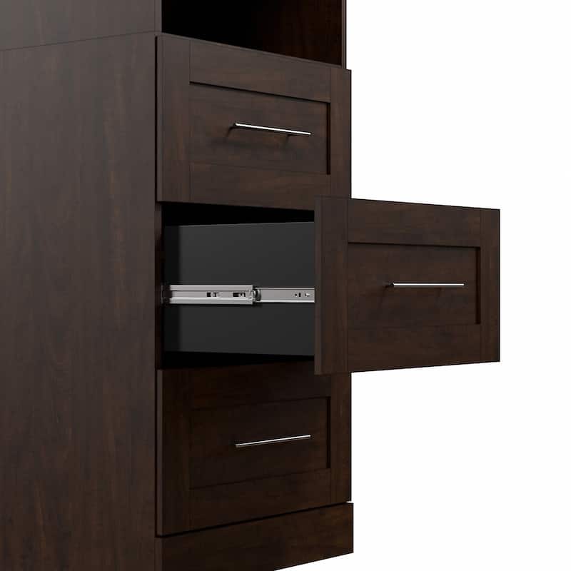 Pur 25W Wardrobe with Drawers by Bestar - Wardrobe with Drawers